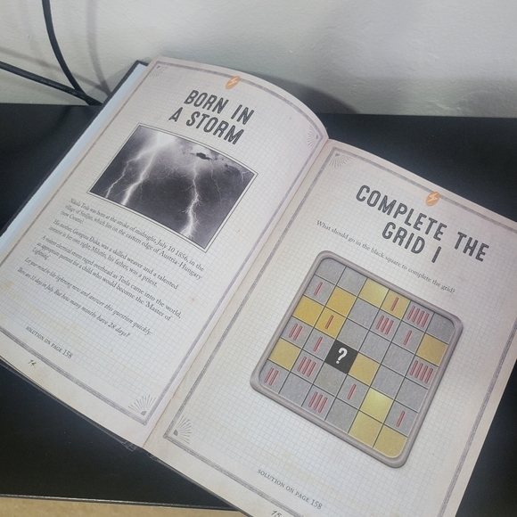 Nikola Tesla Puzzle Collection - Brain Teaser, Riddle, and Puzzle Book Hardcover - Picture 2 of 4